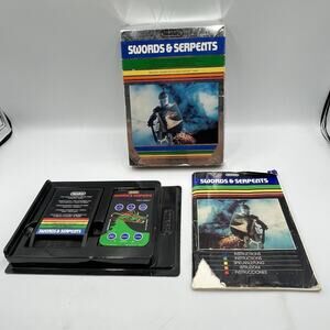 Vintage Intellivision Swords & Serpents - Box, Manual & Cartridge